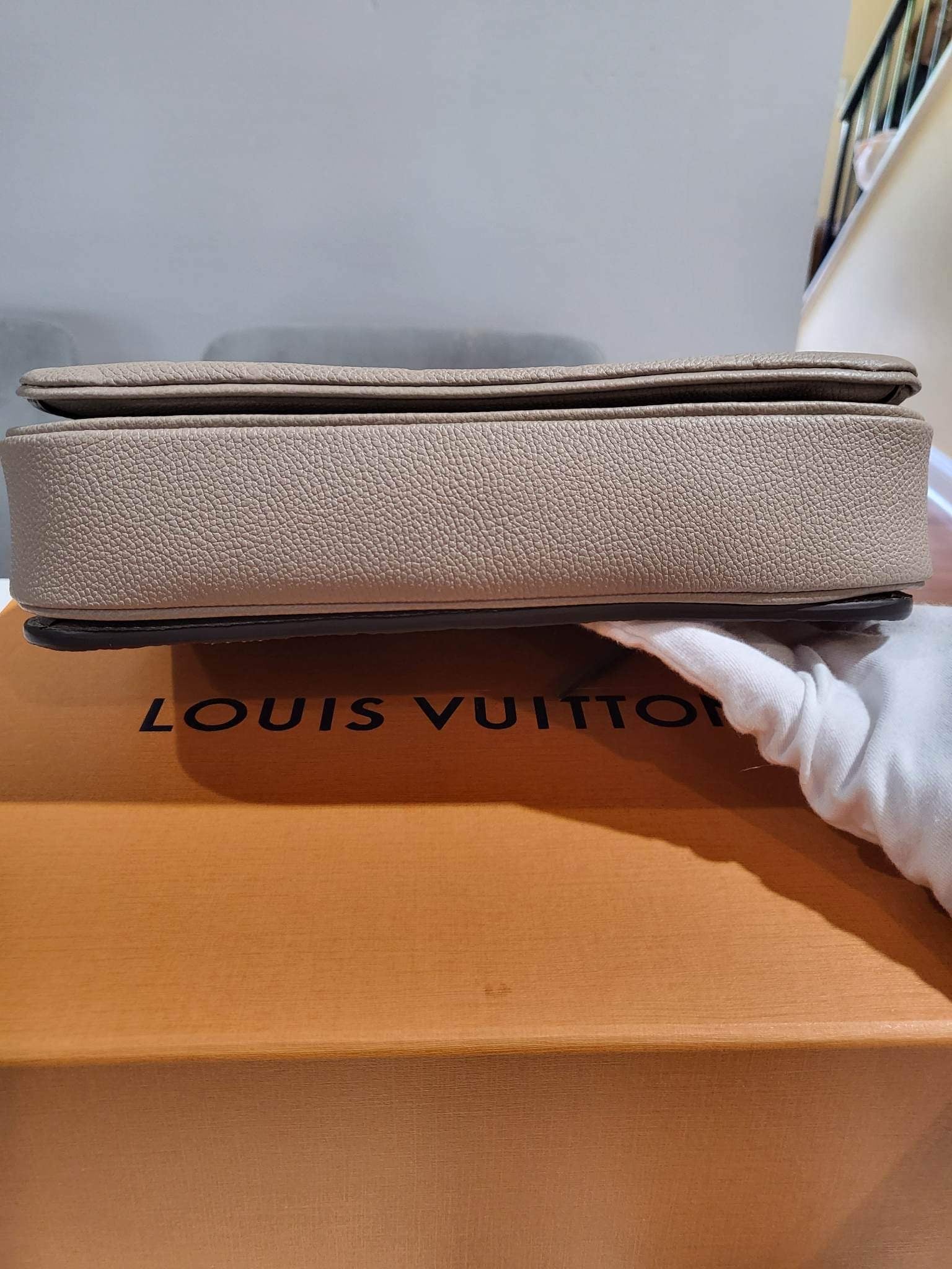 Louis Vuitton, Bags, Louis Vuitton Pochette Metis Turtle Dove Empreinte  And Fall For You Bandeau