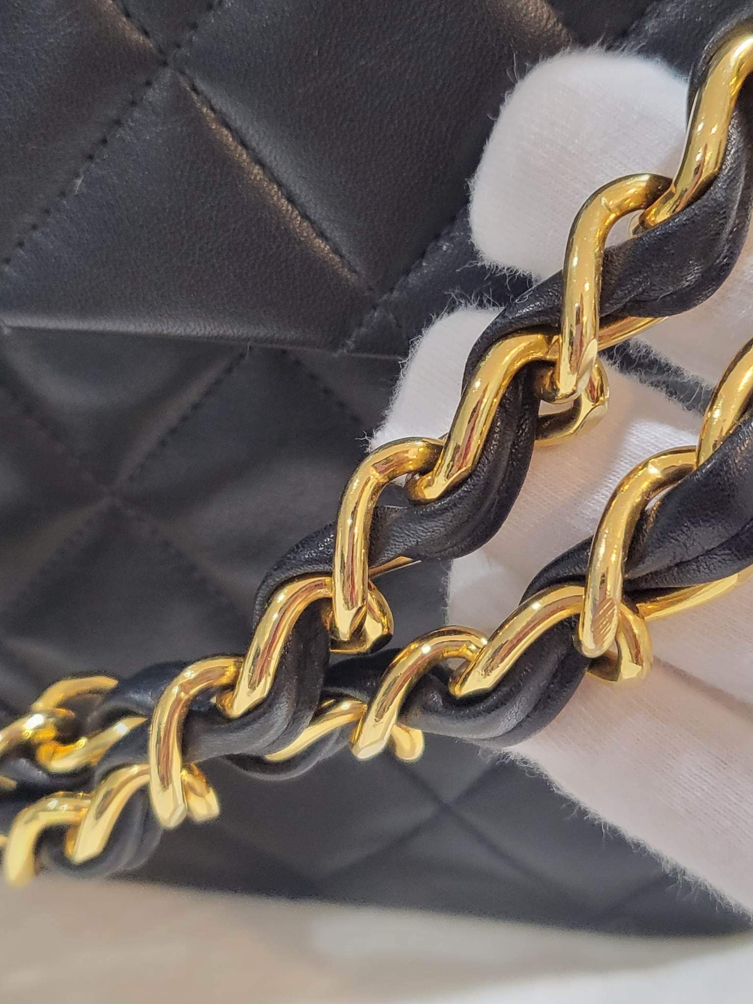 Chanel Beige CC Open Top Mini Chain Tote Gold Hardware, 1989-1991, Womens Handbag