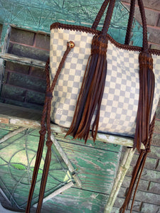 Fringed louis vuitton neverfull pm