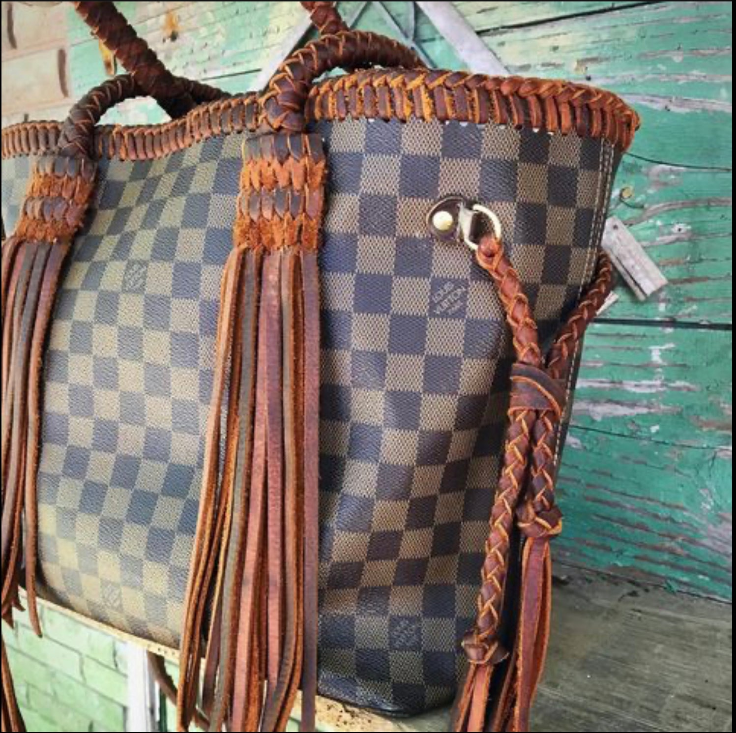 Neverfull GM REVAMP/LEATHERWORK “The Works” – The Neon Gypsy Shopping